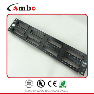 China-Lieferanten-Fabrik-Preis UTP 19 Zoll-Zahnstangenmontage 2U 48 Port-Patch-Panel